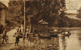 C.P.A. - BELGIQUE - RHODE-St-GENESE - Le Débarcadère Et Le Restaurant Des Sept Fontaines (lieu Paradisiaque) - TBE - St-Genesius-Rode