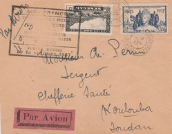 SENEGAL  VOYAGE D'ESSAI 1937 - Lettres & Documents