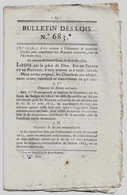 Bulletin Des Lois N°683 1824 Composition Des états-majors Et équipages Des Vaisseaux, Frégates Bâtiments De La Marine - Décrets & Lois