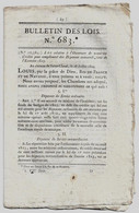 Bulletin Des Lois N°683 1824 Composition Des états-majors Et équipages Des Vaisseaux, Frégates Bâtiments De La Marine - Decreti & Leggi