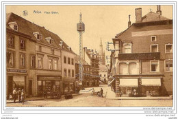 ARLON ..-- Place Didier .     Animée .   Pub : Bières Bavaro - Belge . - Arlon