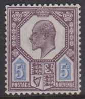 1902 - 1913. Edward VII. 5 D. Hinged.  (Michel 110) - JF422346 - Ongebruikt