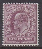 1902 - 1913. Edward VII. 6 D. Hinged.  (Michel 111) - JF422347 - Nuovi