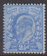 1902 - 1913. Edward VII. 2½ D. Hinged.  (Michel 107) - JF422350 - Unused Stamps