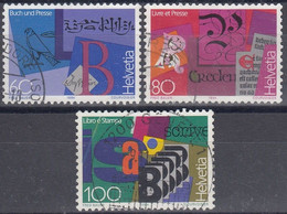 SUIZA 1994 YVERT Nº 1449/51 USADO - Used Stamps