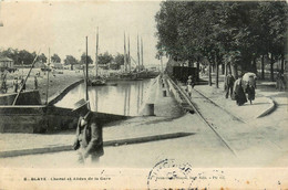 Blaye * Le Chenal Et Allée De La Gare * Bateaux - Blaye