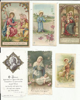 Lot 6 Images Pieuses - Holy Cards - Andachtsbilder