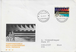 3615  Carta  Helsinki 1977, Helsingfors, Vaestonsuojelu,  Befolkningsskydd , Civil Defence - Lettres & Documents