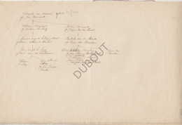 Genealogie - Fam Van Overwaele - 3 Pagina's (V149) - Manuscripts