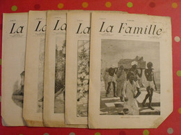 5 N° De "La Famille" 1899. Mode Dentelle Broderie Gravures  Four Castres Checa Maillard Molon Parédès - Magazines - Before 1900