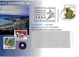 GERMANIA GERMANY - 1993 Olimpiadi Di Lillehammer '94 Giochi Olimpici Invernali Sui Francobolli - 5044 - Winter 2016: Lillehammer (Olympische Jeugdspelen)