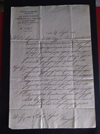 1854  LA DEPUTAZIONE AMMINISTRATIVA COMUNALE DI TREVIGLIO BERGAMO ORIGINALE LETTERA MANOSCRITTA  E AFFRANCATA CON TIMBRO - Décrets & Lois