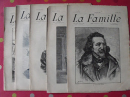 5 N° De "La Famille" 1898. Mode Dentelle Broderie Gravures Chevilliard Aurelli Tapissier Mayet Pirou Bigot-valentin - Magazines - Before 1900