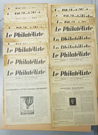 Le Philatéliste 18 Numéros De 1941 Et 1942 + Feuille De Présentation De La Revue Timbres 2 ème Guerre Mondiale Pétain - Français (àpd. 1941)