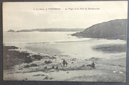 CPA 29 PORSMILIN ( LOCMARIA PLOUZANE) - La Plage Et Le Fort De Bertheaume - édit. LP Brest 4 - Réf. Q 22 - Brest