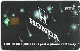 UK - BT (Chip) - PRO375 - BCP-120 - Honda - Five Star Quality Is Just A Phone Call Away, 50P, 2.000ex, Mint - BT Promotional