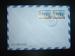 LETTRE TP 40 Paire OBL.10 IX 87 RODOS - Storia Postale