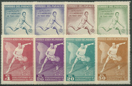 Paraguay 1962 Tennismeisterschaft Asunción 1001/08 Postfrisch - Paraguay