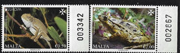 MALTA  -EUROPA 2021 -ENDANGERED NATIONAL WILDLIFE"- SERIE - Con NÚMERO - 2021