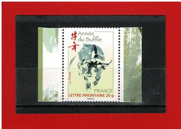 2009 - ANNEE LUNAIRE CHINOISE DU BUFFLE  - N° 4325 - NEUF** - COTE Y & T : 2.60 Euros - Unused Stamps