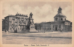 2230" TORINO-PIAZZA CARLO EMANUELE II (CARLINA)" ANIMATA ANNI 30 - Places & Squares