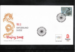 Delcampe - Switzerland 2008 Cycling - Olympic Games Beijing FDC - Cyclisme