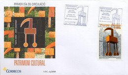 2008 , ANDORRA  - CORREO ESPAÑOL , ED. 353 , PATRIMONIO CULTURAL , ARTE , ESCULTURA - Other & Unclassified