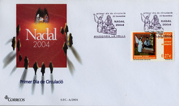 2004 , ANDORRA  - CORREO ESPAÑOL , ED. 323 , NAVIDAD - Autres & Non Classés