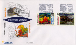 2009 , ANDORRA  - CORREO ESPAÑOL , ED. 369 / 370 , PATRIMONIO CULTURAL - Sonstige & Ohne Zuordnung