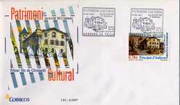 2007 , ANDORRA  - CORREO ESPAÑOL , ED. 349 , PATRIMONIO CULTURAL - Otros & Sin Clasificación