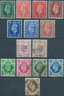 Great Britain-ENGLAND,1937 -1939 King George VI - Stamps Used - Usati