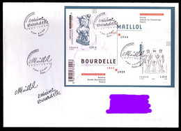 F4626 - Bloc Bourdelle / Maillol - Enveloppe Premier Jour PARIS 4.11.2011 - Circulée - Très Beau - 2010-2019