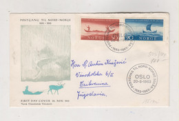 NORWAY 1963 OSLO FDC Cover To Yugoslavia - Briefe U. Dokumente