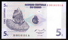 561-Congo 5c 1997 B001 Neuf - Republik Kongo (Kongo-Brazzaville)