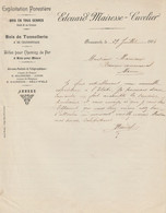 Facture - Edouard Mairesse-Cuvelier - Exploitation Forestière - Beauwelz / Momignies- 1904 ( 34 ) - Straßenhandel Und Kleingewerbe