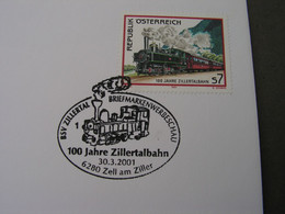 SST Zillertalbahn , Eisenbahn   2001 - 2001-10 Briefe U. Dokumente