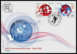 Serbia 2021. XXXII Summer Olympic Games Tokyo, FDC, MNH - Estate 2020 : Tokio