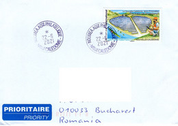 NEW CALEDONIA: Cover Circulated To Romania - Registered Shipping! - Covers & Documents