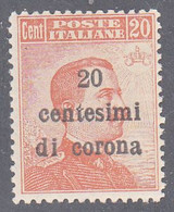 ITALY- AUSTRIAN OCCUPATION     SCOTT NO N68    MINT HINGED   YEAR  1919 - Occ. Autrichienne