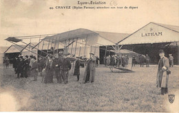 69-LYON-AVIATION- CHAVEZ ( BIPLAN-FARMAN ) ATTENDANT SON TOUR DE DEPART - Other & Unclassified