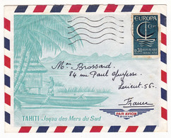 Lettre 1967 Tahiti Joyau Des Mers Du Sud Poste Aux Armées Franchise Militaire Secteur Postal 91381 - Covers & Documents