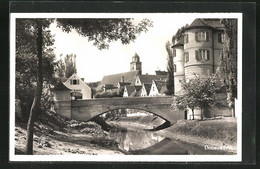 AK Donauwörth, Ortspartie Mit Brücke - Donauwoerth