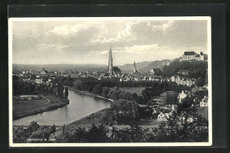 AK Landshut A. Isar, Teilansicht Mit Kirche - Landshut