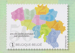 Maximumkaart "50 Jaar Postcodes"  (bpost) - 2011-..