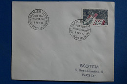 W6 LA REUNION  BELLE LETTRE  1964 SAINT DENIS POUR PARIS + AFFRANCHI. PLAISANT - Storia Postale