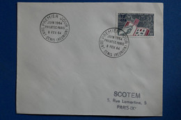 W6 LA REUNION  BELLE LETTRE  1964 SAINT DENIS POUR PARIS + AFFRANCHI. PLAISANT - Covers & Documents