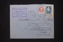 FRANCE - Vignette PTT Aux Victimes De La Guerre Sur Enveloppe De Villaines La Juhel En 1944 - L 100855 - Lettere