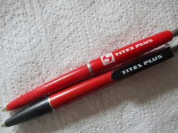 2 STYLO S A BILLE OUTILLAGE FORETS TITEX PLUS - Stylos