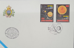 A) 1994, SAN MARINO, EUROPEAN EMISSION, GREAT INVESTMENTS AND DISCOVERIES, ULICES Y SOL SOUND, FDC, XF - Covers & Documents