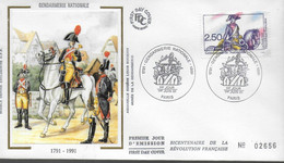 FRANCE FDC 1991 Revolution Francaise Gendarmerie Nationale - Franz. Revolution